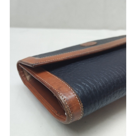 Dooney & Bourke Black Leather Kisslock Pocket Trifold Wallet - VTG Made in USA - Picture 14 of 16